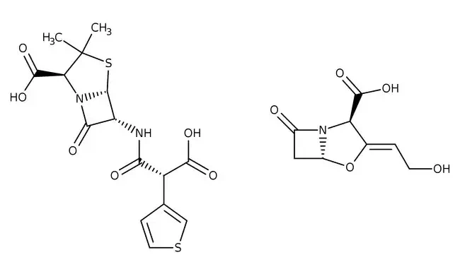 chemical formula of Ticarcillin-clavulanate
